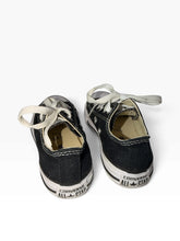 Load image into Gallery viewer, Converse Chuck Taylor All Star | Black Canvas Kids Low-Top Sneakers