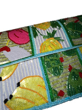 Load image into Gallery viewer, Handmade Beaded Tropical Baguette Bag