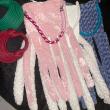 Load image into Gallery viewer, Pink Faux Fur Fringe Crossbody Tote Bag