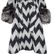 Load image into Gallery viewer, Charlie Brown Fox Fur Cashmere Wool Coat