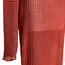 Load image into Gallery viewer, Copper Turtleneck See Through Mesh Dress