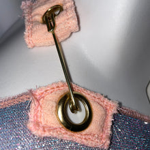 Load image into Gallery viewer, Glitter Bandeau Halter Dress w/Bolt Snap Hook Closure x Fashion Pin Closure
