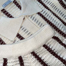 Load image into Gallery viewer, Knit Cardigan Two Piece Short Set