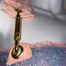 Load image into Gallery viewer, Glitter Bandeau Halter Dress w/Bolt Snap Hook Closure x Fashion Pin Closure