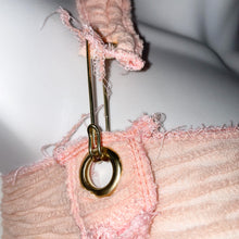 Load image into Gallery viewer, Pink Sheer Bandeau Halter Dress w/Fashion Pin Closure