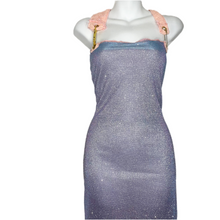 Load image into Gallery viewer, Glitter Bandeau Halter Dress w/Bolt Snap Hook Closure x  Fashion Pin Closure
