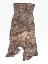 Load image into Gallery viewer, VIBE Sportswear Leopard Floral Strapless Asymmetrical Dress L NWT
