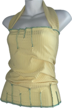 Load image into Gallery viewer, Yellow Ribbed Backless Top
