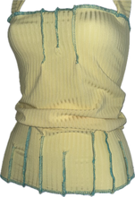 Load image into Gallery viewer, Yellow Ribbed Backless Top
