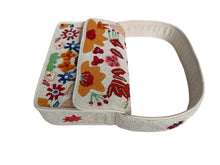 Load image into Gallery viewer, Handmade Beaded White Floral Bohemian Baguette Bag
