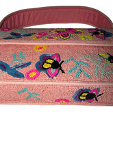 Load image into Gallery viewer, Handmade Beaded Pink Butterfly Bohemian Baguette Bag
