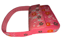 Load image into Gallery viewer, Handmade Beaded Pink Floral Bohemian Baguette Bag
