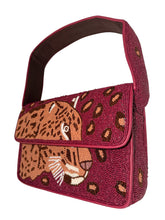 Load image into Gallery viewer, Handmade Beaded Leopard Bohemian Baguette Bag
