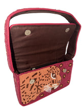 Load image into Gallery viewer, Handmade Beaded Leopard Bohemian Baguette Bag
