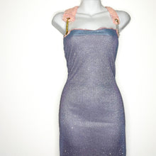 Load image into Gallery viewer, Glitter Bandeau Halter Dress w/Bolt Snap Hook Closure x  Fashion Pin Closure
