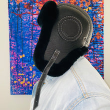 Load image into Gallery viewer, Mens Aviator Rabbit Fur Sheepskin Genuine Leather Hat
