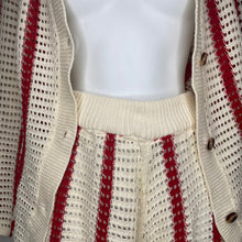 Load image into Gallery viewer, Knit Cardigan Two Piece Short Set
